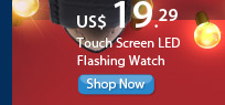 Touch Screen LED Flashing Watch
