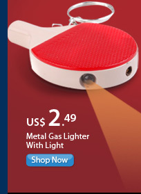 Metal Gas Lighter With Light