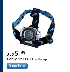1W/5V 12-LED Headlamp