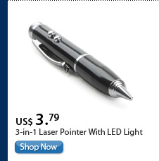 3-in-1 Laser Pointer With LED Light