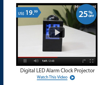 Digital LED Alarm Clock Projector