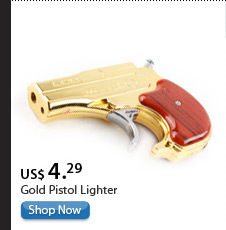 Gold Pistol Lighter