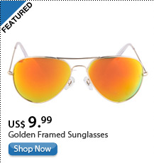 Golden Framed Sunglasses