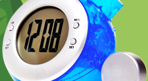 Water Powered LCD Clock