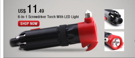 6-in-1 Screwdriver Torch With LED Light