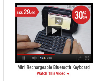 Mini Rechargeable Bluetooth Keyboard