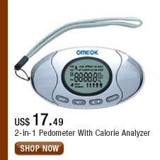 2-in-1 Pedometer With Calorie Analyzer