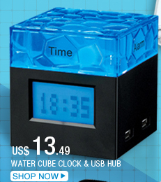 Water Cube Clock & USB Hub