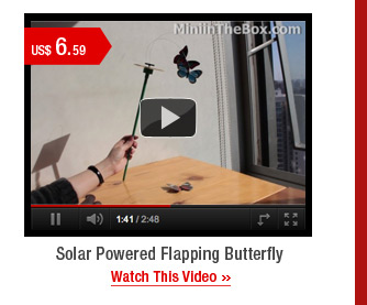Solar Powered Flapping Butterfly