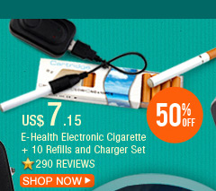 E-Health Electronic Cigarette + 10 Refills and Charger Set