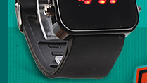 Mirror LED Wrist Watch