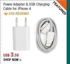 Power Adapter & USB Charging Cable for iPhone 4