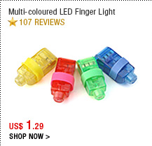 Multi-color LED Finger Light