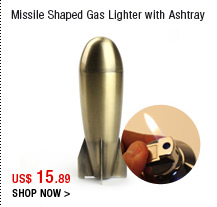 Missile Shaped Gas Lighter with Ashtray