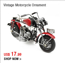 Vintage Motorcycle Ornament
