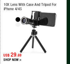 10X Lens With Case And Tripod For iPhone 4/4S