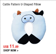 Cattle Pattern U-Shaped Pillow