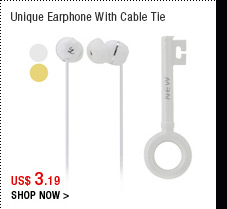 Unique Earphone With Cable Tie