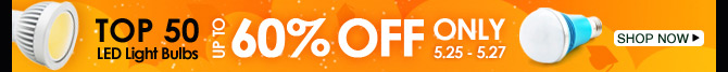Top 50 LED Light Bulbs Up To 60% OFF Only 5.25 - 5.27
