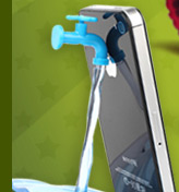 Flowing Water Style iPhone 4/4S Stand