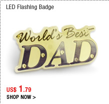 LED Flashing Badge