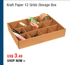 Kraft Paper 12 Grids Storage Box