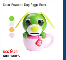Solar Powered Dog Piggy Bank