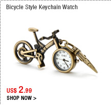 Bicycle Style Keychain Watch