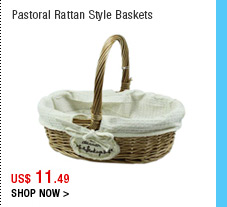 Pastoral Rattan Style Baskets