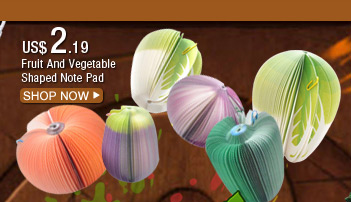 Fruit And Vegetable Shaped Note Pad