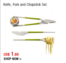 Knife, Fork and Chopstick Set