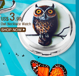 Owl Necklace Watch 