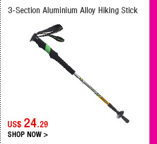 3-Section Aluminium Alloy Hiking Stick 