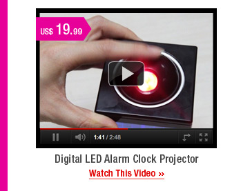 Digital LED Alarm Clock Projector