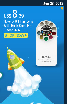 Novelty 9 Filter Lens With Back Case For iPhone 4/4S