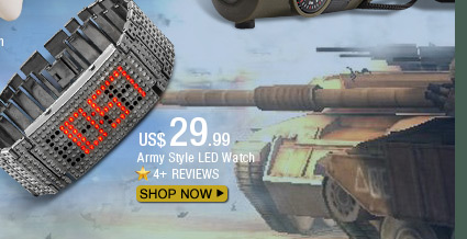 Army Style LED Watch