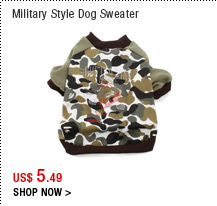 Military Style Dog Sweater