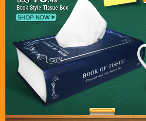 Book Style Tissue Box