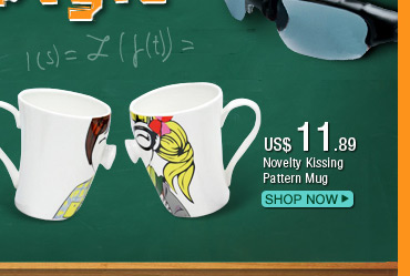 Novelty Kissing Pattern Mug