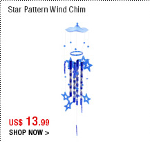 Star Pattern Wind Chim