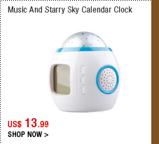 Music And Starry Sky Calendar Clock