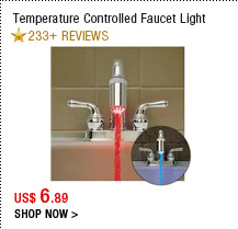 Temperature Controlled Faucet Light