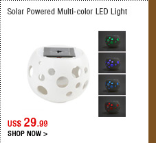 Solar Powered Multi-color LED Light