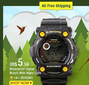 Waterproof Digital Watch With Night Light