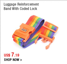 Luggage Reinforcement Band With Coded Lock