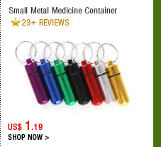 Small Metal Medicine Container