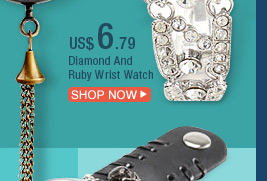 Diamond And Ruby Wrist Watch
