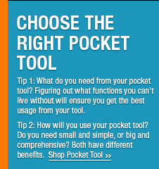 Choose The Right Pocket Tool
