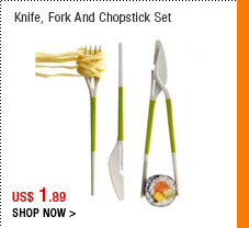 Knife, Fork And Chopstick Set
