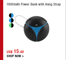 1800mAh Power Bank with Hang Strap